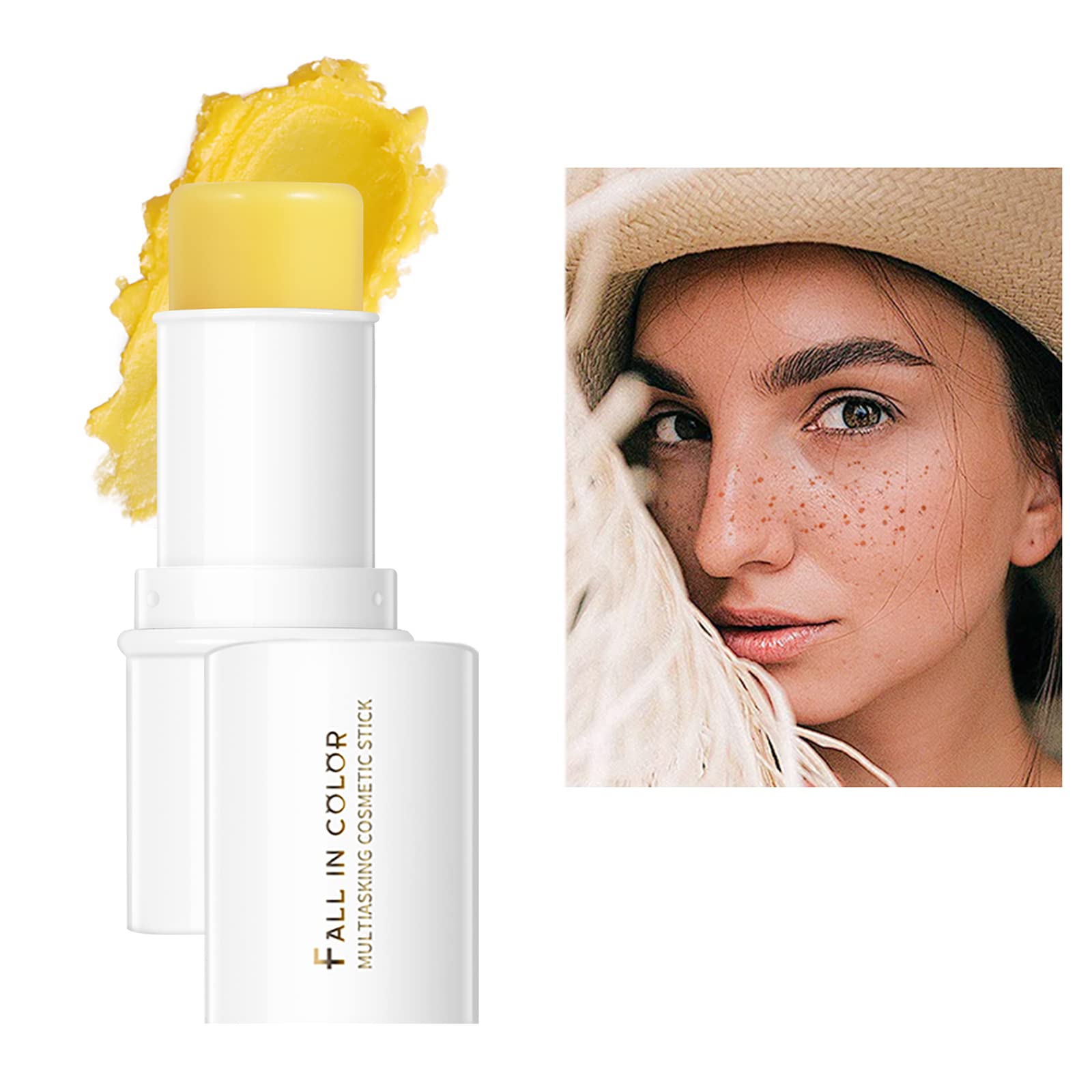 Makeup stick, Cosmetics Multi Stick Trio, Blush Stick, Highlighter, Contour Stick and Moisturizer for Older Women and Mature Skin for Cheeks, Lips, Eyes and Contour, Stick for older women (01)