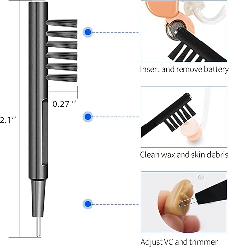 Miniatura 4 de (8 unidades) Filtros protectores de cera para audífonos (64 unidades) de repuesto para cerumen de cerumen para Phonak, Widex, Unitron y Resound -