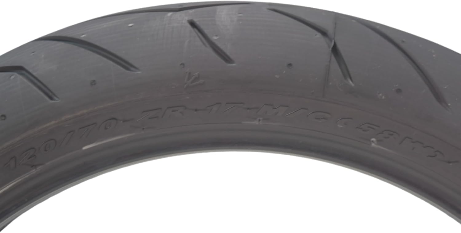 Pirelli Diablo Rosso II 120/70 ZR 17 M/C (58W) TL (K) Front & 160/60 ZR 17 M/C (69W) TL Rear Motorcycle Tires- Sport Performance for Road Use Tire Set with Keychain