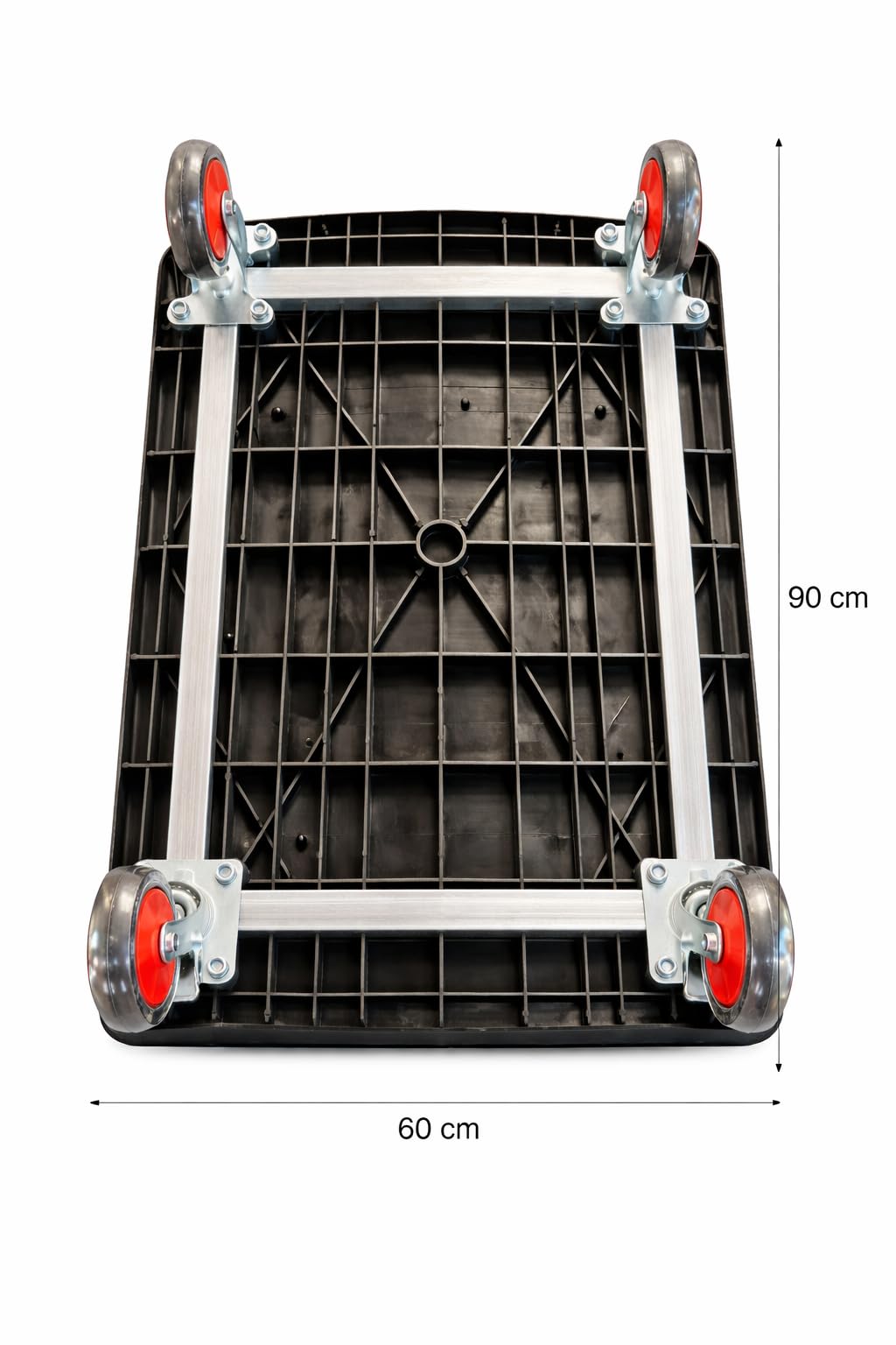 Amazon.co.jp: カゴ台車 耐荷重500kg 90×60cm ブレーキ付き 折りたたみ 