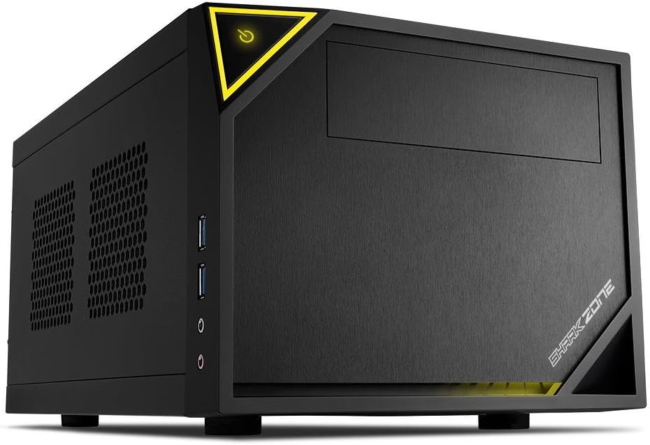 Sharkoon Shark Zone C10 ITX PC Case with 120 mm Fan and USB 3.0 ports - Black