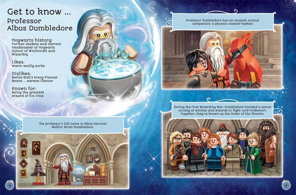 Buster Books LEGO Harry Potter Official Yearbook 2024 (with Albus Dumbledore minifigure) (LEGO Annual).      Hardcover – August 31, 2023