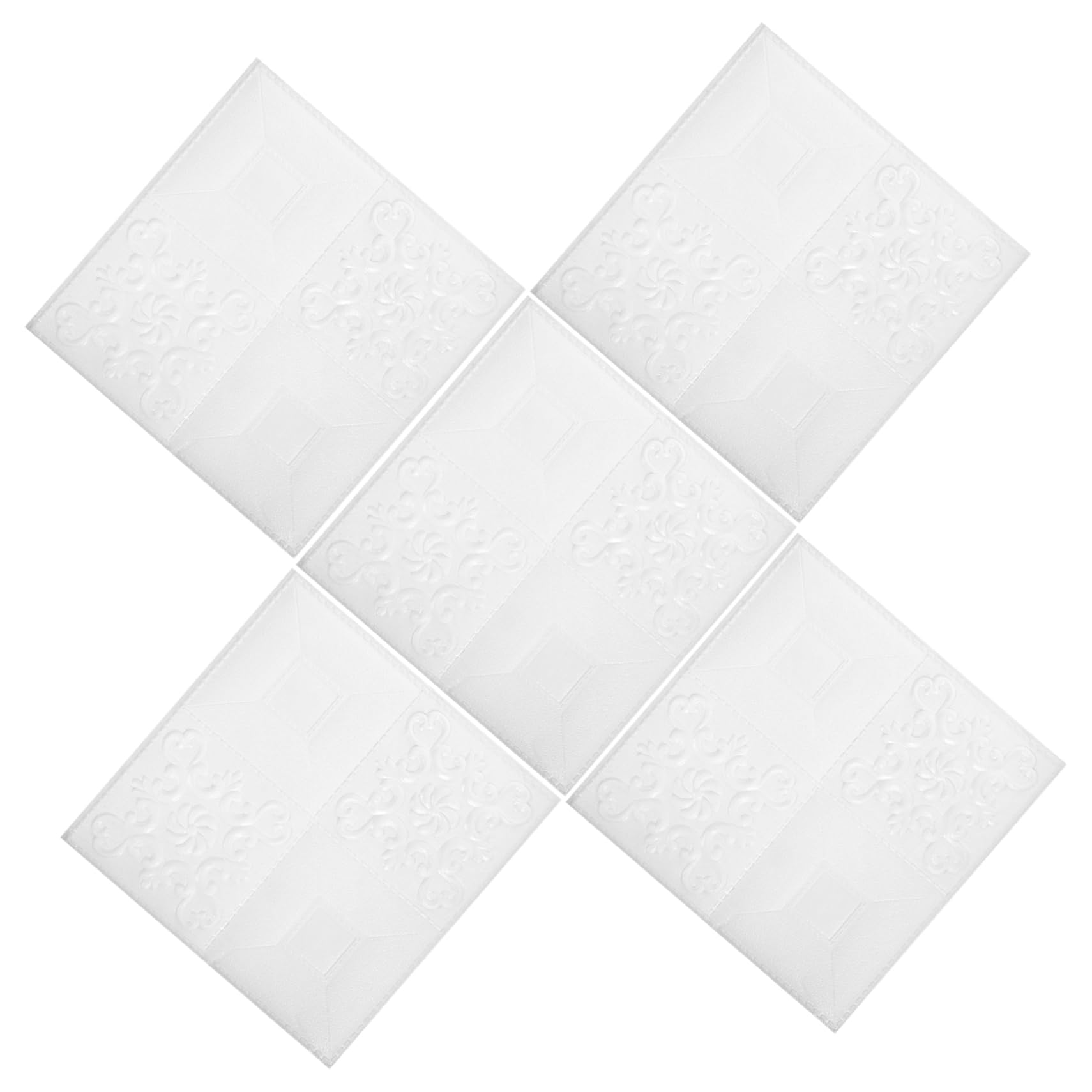 NUOBESTY Pannelli Autoadesivi Effetto Mattone, 20 Pezzi, Bianco, Facili da Pulire, per Camera da Letto e Interni