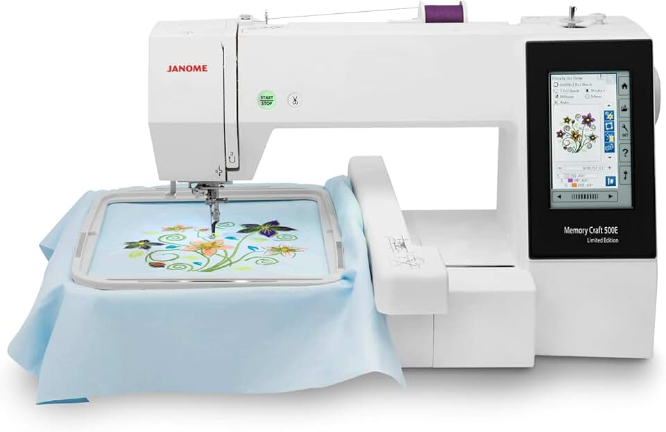 Máquina de bordado Janome Memory Craft 500E