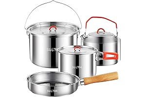 304 Stainless Steel Camping Cookware Set: Unrivaled Quality for Outdoor Adventures