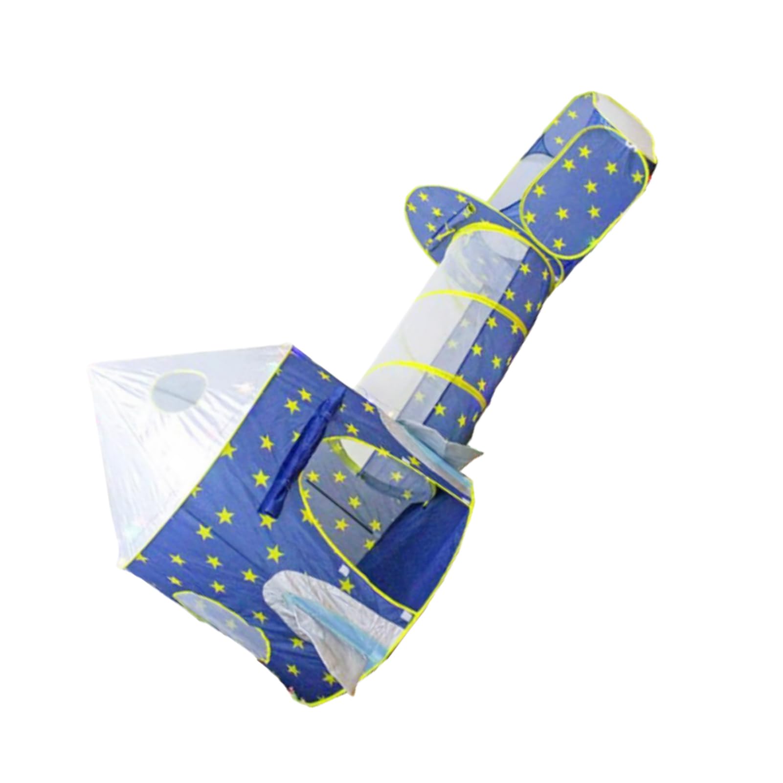 3-teiliges Babyzelt mit Buntem Spieltunnel und Bällebad, Lustiges Indoor-Spielset für, Ideal für ab 3 Jahren, aus Strapazierfähigem Polyestergewebe (Blauer dreiteiliger Anzug)