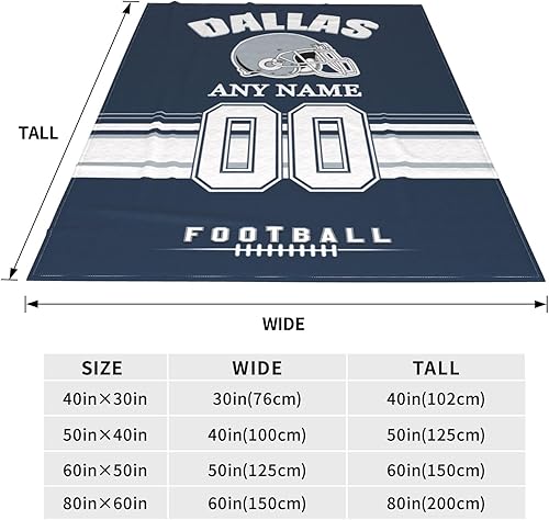 Miniatura 10 de Manta personalizada de San Francisco, manta personalizada con cualquier nombre y número, mantas ligeras y cálidas personalizadas, regalos para