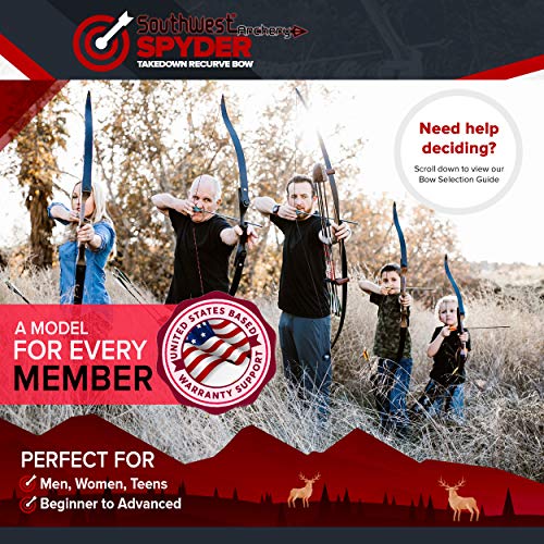 Spyder XL Takedown Recurve Bow and Arrow Set 64" Recurve Hunting Bow