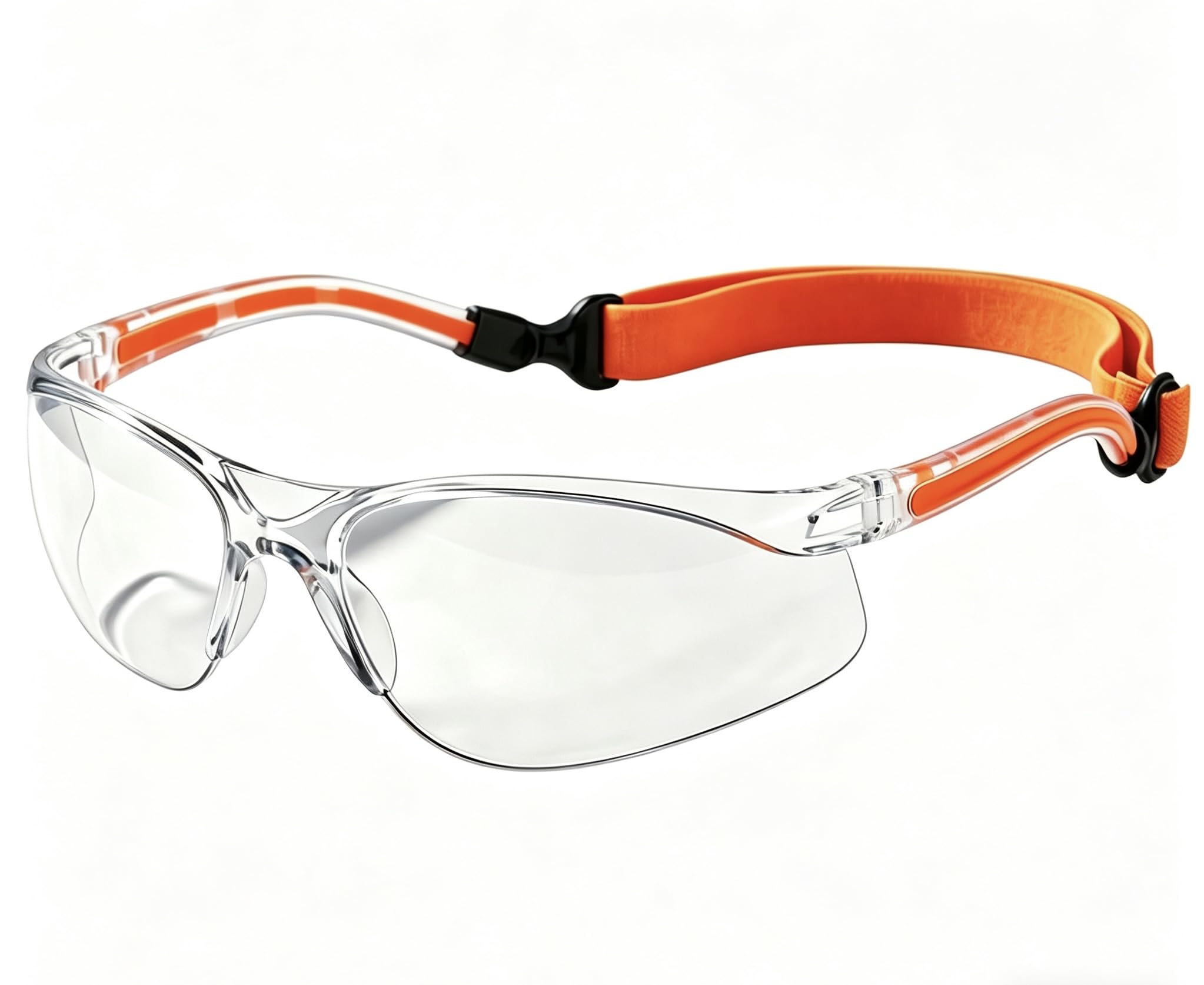 Squash-Brille mit Anti-Beschlag- und kratzfesten Gläsern, verstellbarer Riemen, Schutzbrille für Racquetball, Pickleball und Sportsicherheit