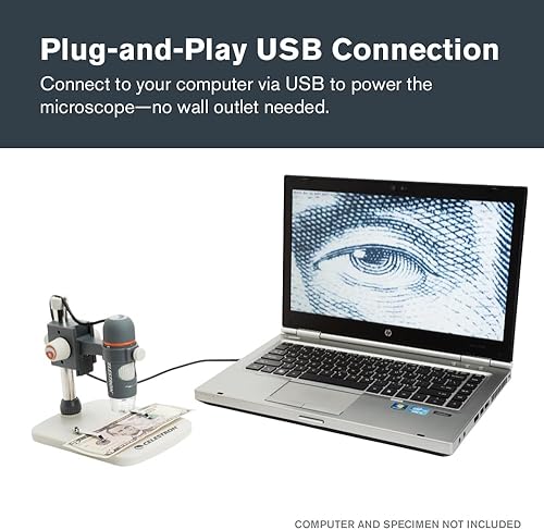 Vista 4 de Microscopio Celestron 5 MP digital, de mano
