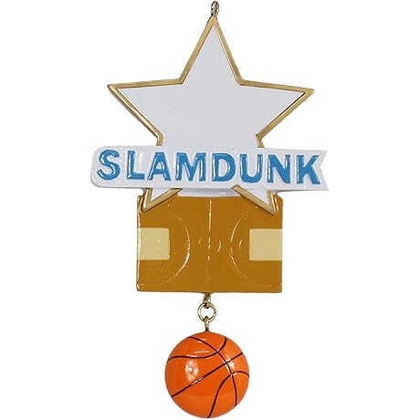 Exclusive Personalized Basketball Star Christmas Ornament