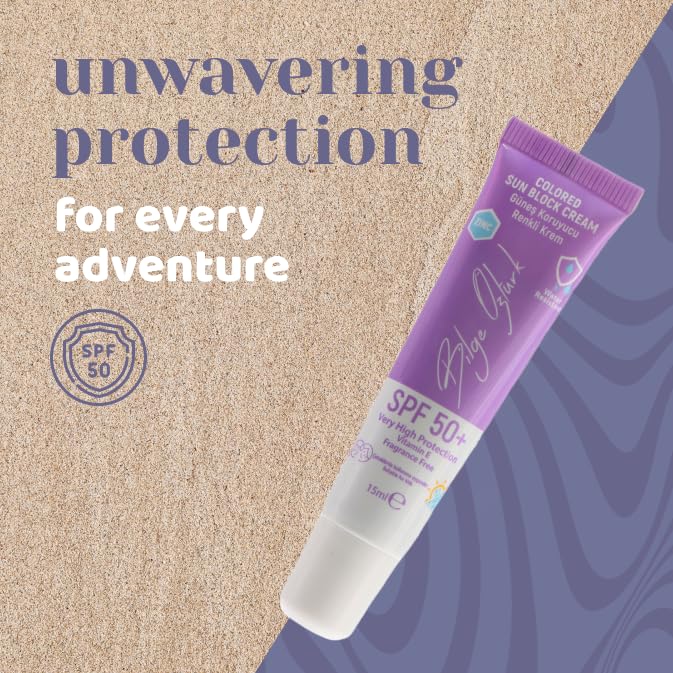 Bilge Öztürk Zinc Oxide Coloured Sun Cream Kids Adults, SPF 50 Face Moisturizing Mineral Sunscreen - Image 3