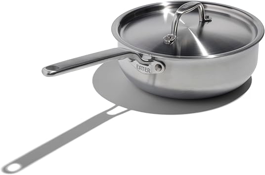 Heritage Steel x Eater 3 Quart Saucier with Lid