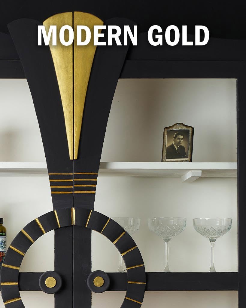 Annie Sloan Metallic Paint (Modern Gold) - Water Based Multi Surface Paint for Home Decor, Walls and Gilding