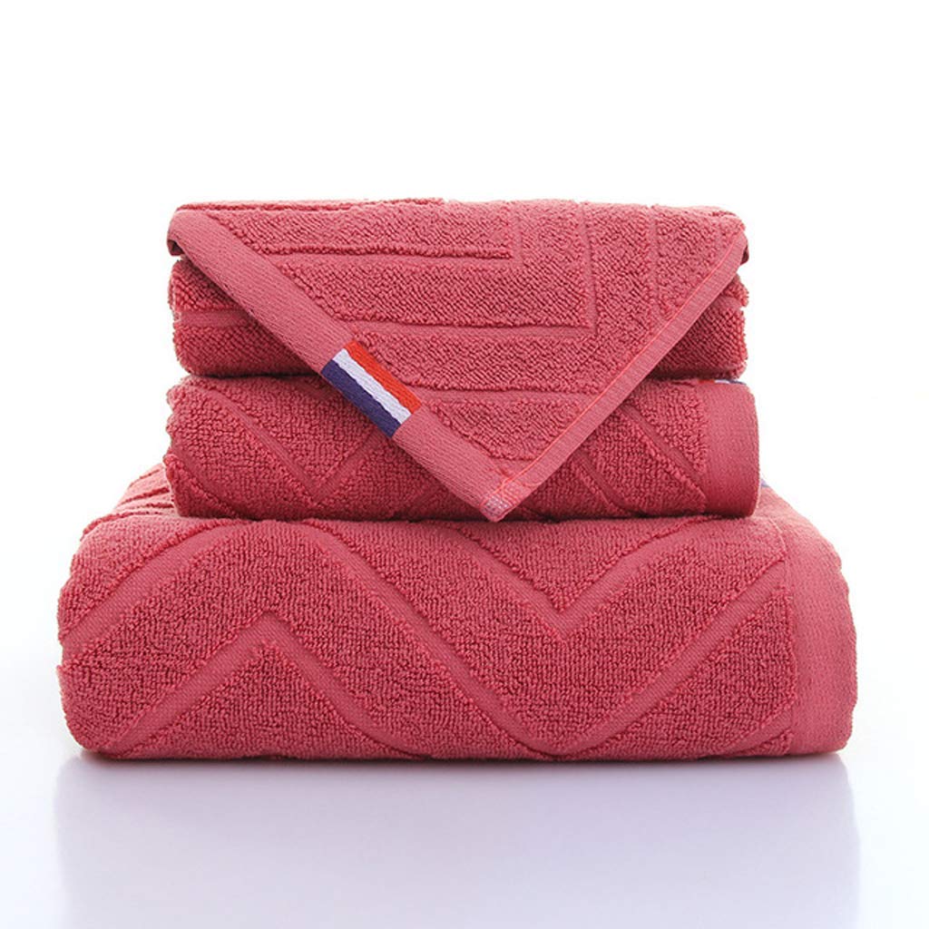 Serviettes de bain en coton rouge pour transformer votre salle de bain