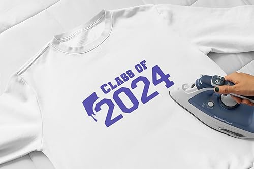 Miniatura 2 de Class of 2024 Iron On Decal, Graduation Shirt Transfer, Graduate TShirt Patch, DIY Crafts, Graduation Cap, Pick Size and Color, Iron-On Almost