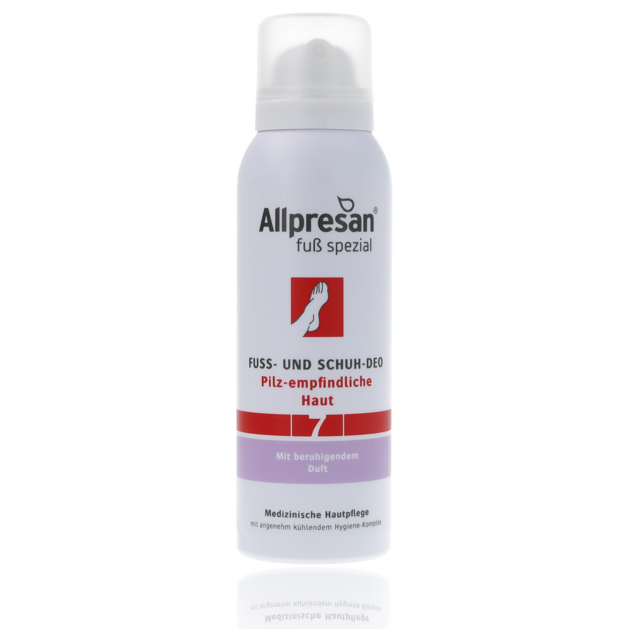 Allpresan Desodorante para pies y zapatos para pieles sensibles a hongos, n.º 7, 125 ml