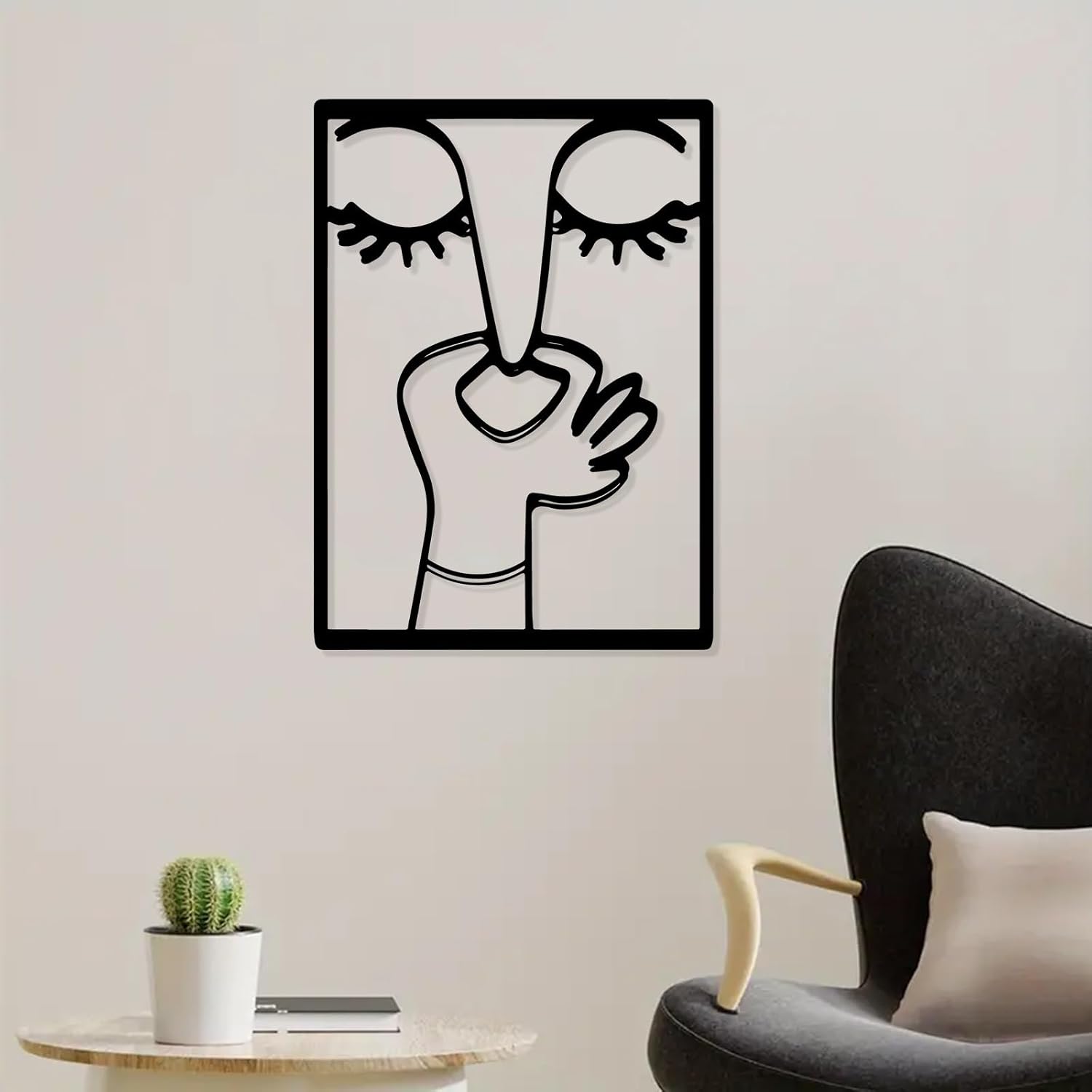 WPCJREU Funny Toilet Metal Wall Art - Minimalist Retro Bathroom Decor with Humorous Hand Gesture Design, Powder-Coated Iron Statue for Year-Round & Christmas - for Bathroom Enthusiasts(50cm/20inch)