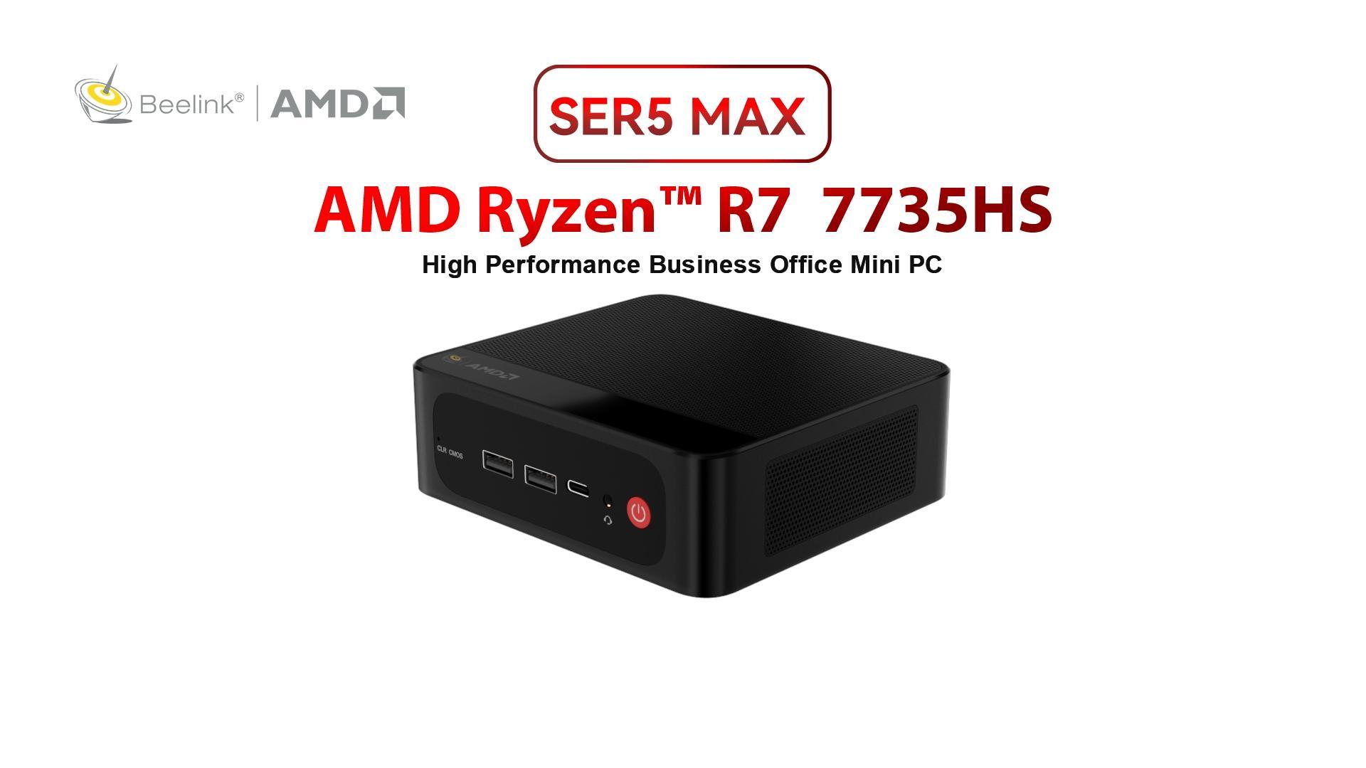 Amazon.com: Beelink Mini PC, SER5 MAX Ryzen 7 7735HS (8C/16T