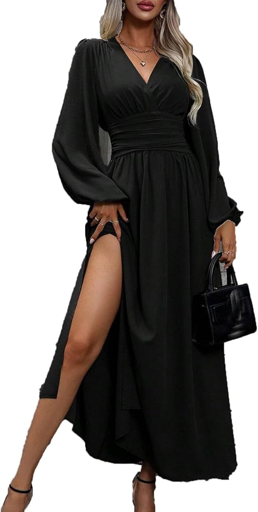 ruched empire waist dress Ruched Empire-Waist Short Cocktail Dress 6766S Black / Small main image 0
