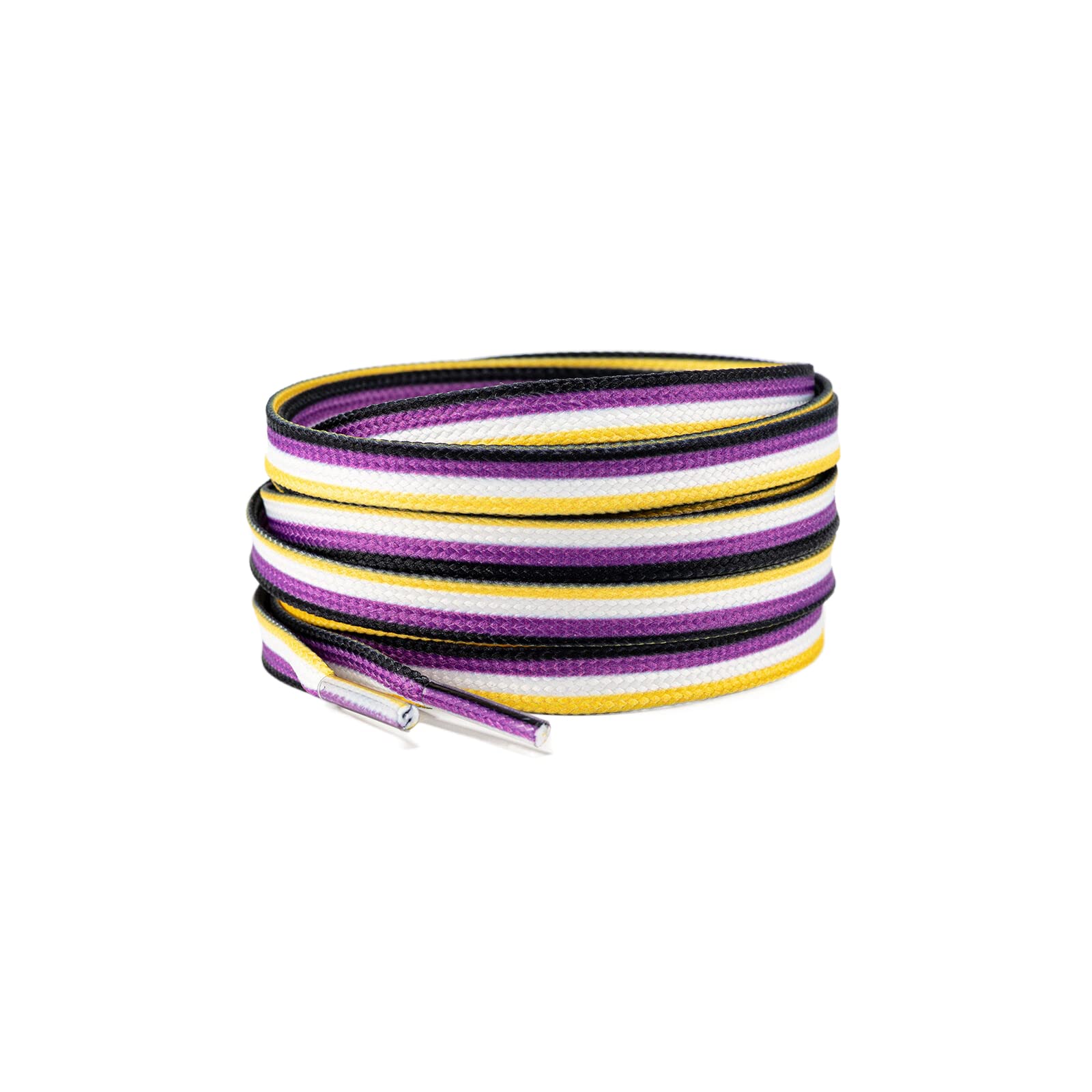 Zigvert LGBT Bisexual Lesbian Gay Non-Binary Transgender Asexual Flag Colorful Shoelaces