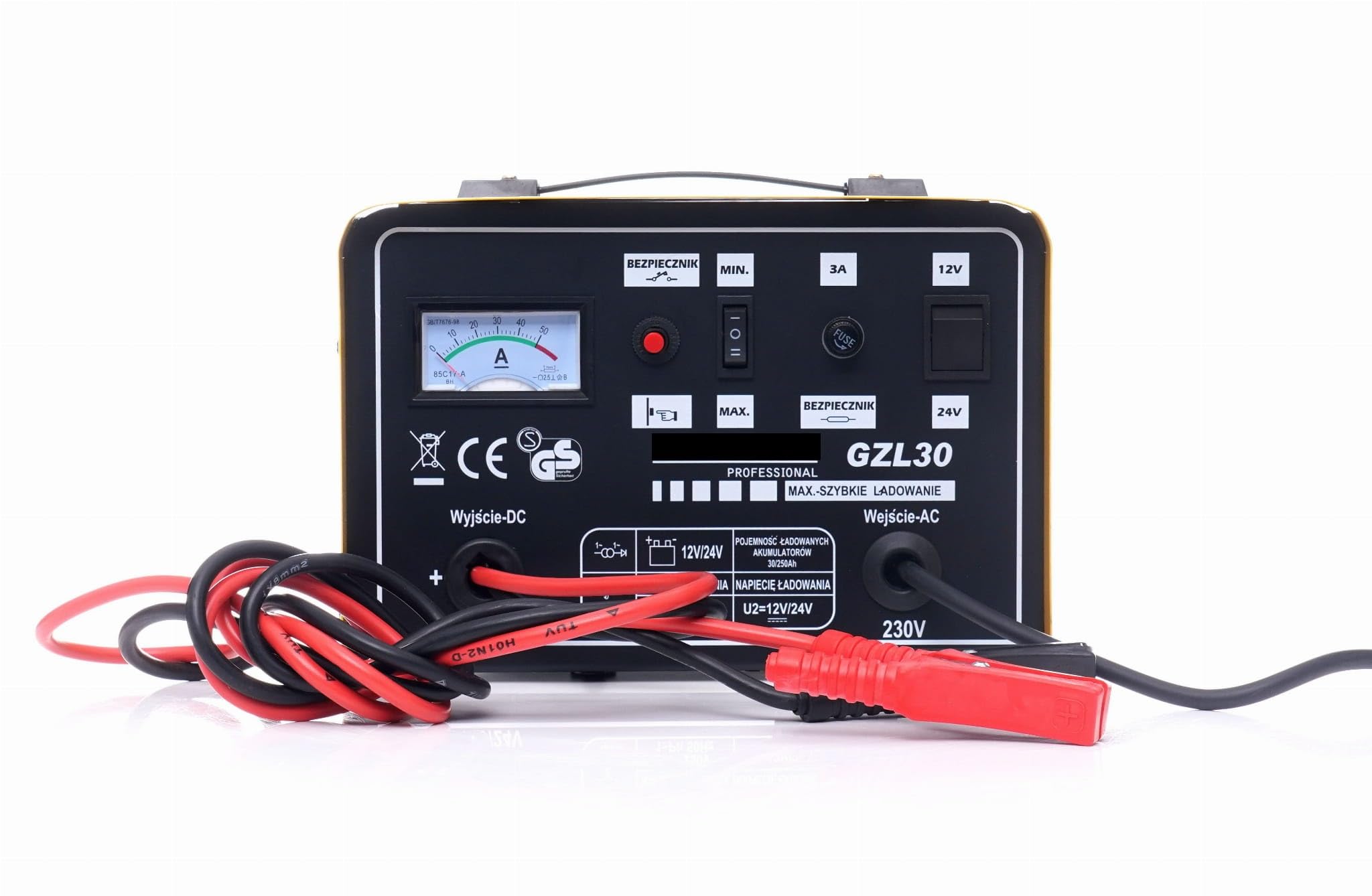 CARICABATTERIA CARICA BATTERIE 12V 24V 30A PER AUTO CAMION CAMPER SCUOTIOLIVE 90-250Ah