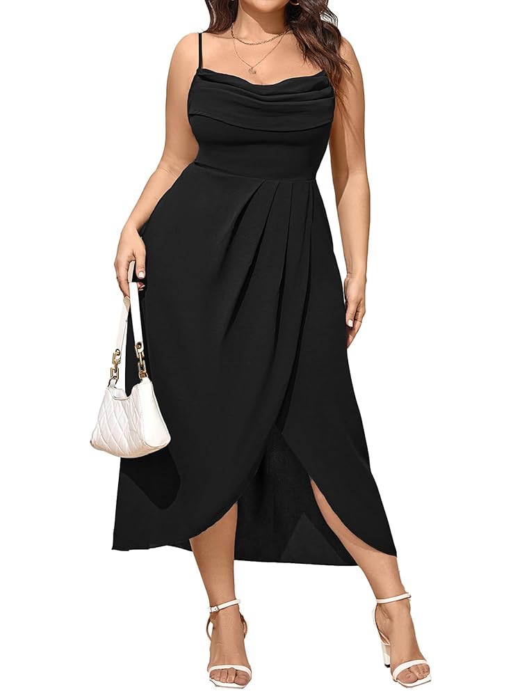 Amazon.com: SCOMCHIC Women's Plus Size Dress Sleeveless