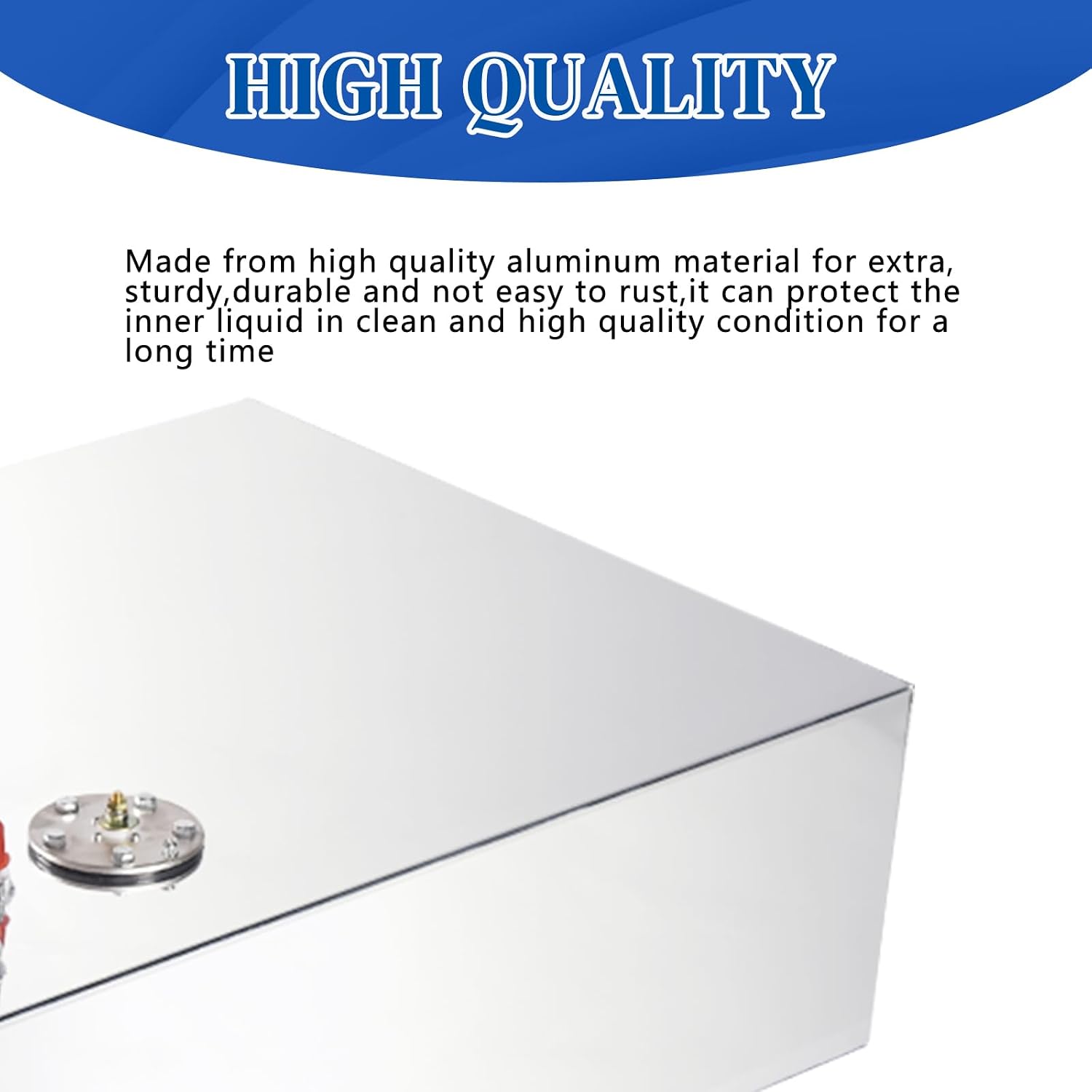 17 Gallon Fuel Cell Aluminum Fuel Tank 70L Universal Racing Street Drift Strip Fuel Gas Tank with Level Sensor - Silver