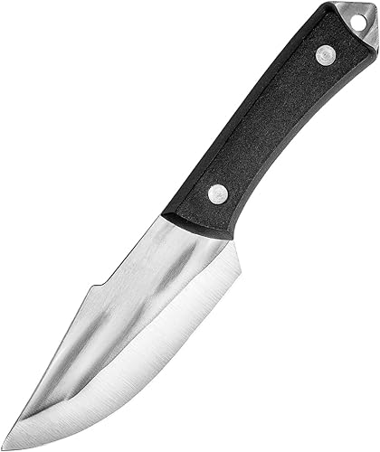 DREAMYDAWN Cuchillo de caza de acero de alto carbono hoja fija supervivencia cuchillo táctico con funda y mango ergonómico antideslizante para