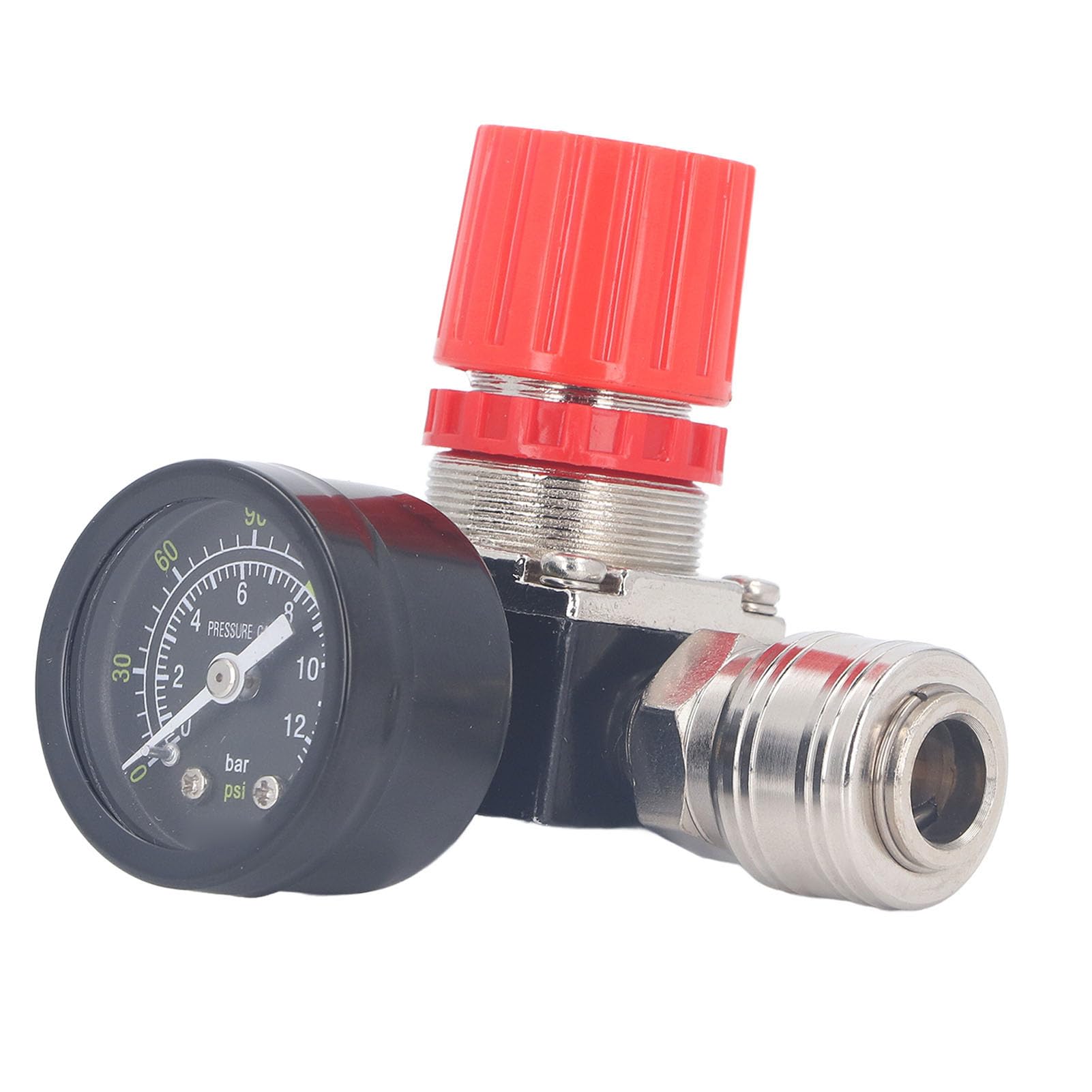 Régulateur de Compresseur d'air, Réglage Précis Réglable 0 à 180 PSI (Robinet à tournant sphérique de 1/4 pouce)