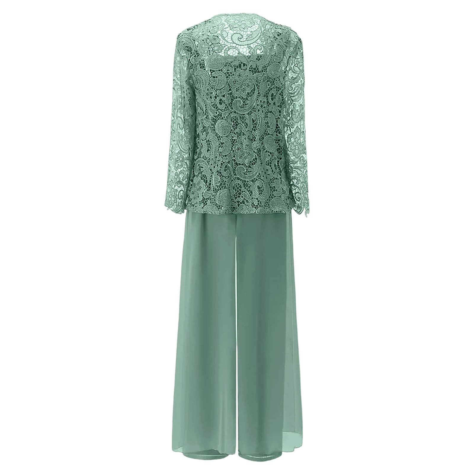 Conjunto de 3 piezas para mujer, traje informal de encaje, chaleco de gasa, vestido de noche, elegante, adecuado para el día a día, verano, cómodo, transpirable, ligero, fiesta, fiesta, ocio
