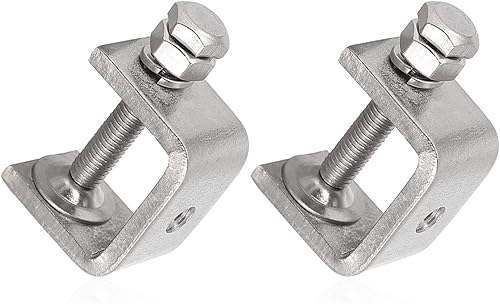 Abrazaderas C de acero inoxidable mini de 1 pulgada para montaje, abrazaderas U metálicas resistentes para trabajo en metal, abrazadera de
