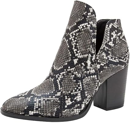 snakeskin booties amazon