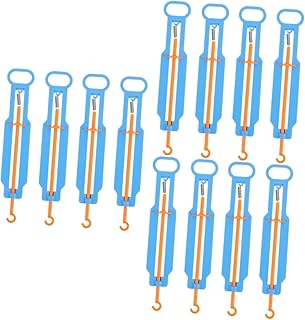 Toyvian 12 Conjuntos DIY Balança De Mola Tubular Balança Industrial Balança De Mola Infantil Escala De Mola De Plástico Escala De Equilíbrio Gatilho Puxar Escala Quebra-Cabeça Auxiliares