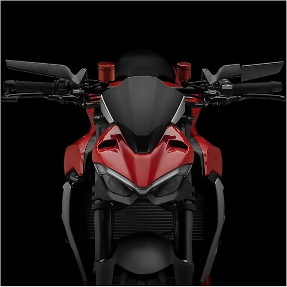 Side Mirrors Fit For Ducati Fit For MONSTER 796 696 695 795 797 821 1200 400 Universal Motorcycle Mirror Wind Wing Side Rearview Motorcycle rear view mirror, White Lenses