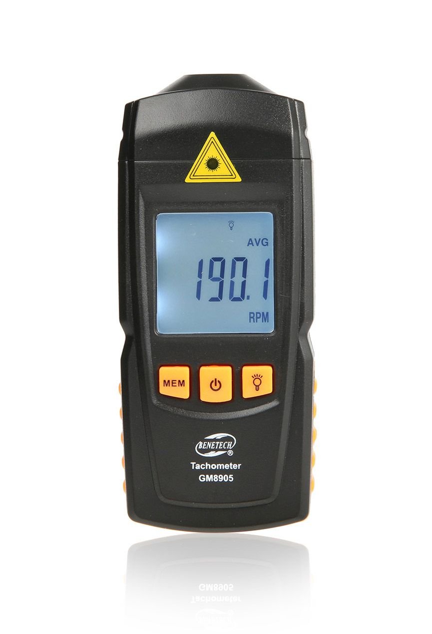 Benetech GM8905 Dijital Lazer Takometre, Siyah