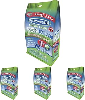 Hydro Mousse - Liquid Lawn Refill Pack, 2lb Bag (Covers 400sq. ft.) (Pack of 4)