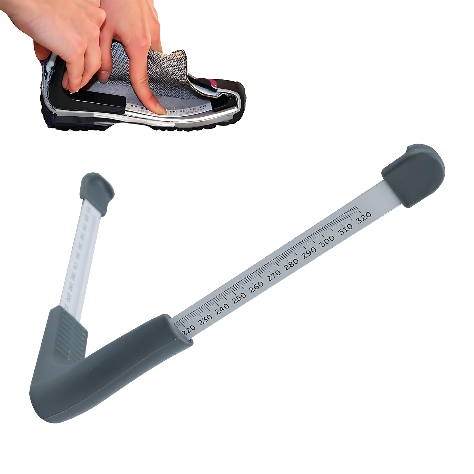 Appareil de mesure des pieds de 110 à 320 mm - Pour enfants et adultes - Avec 12 pointures - Pour enfants et adultes