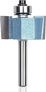 KEENTECH Rabbeting Router Bits with 1/4" Shank, 1-1/4" Cutting Diameter, 5/8" Cutting Depth, Industrial Grade High Performance Cutting Tool for Woodworking,Blue(KT1610114584)