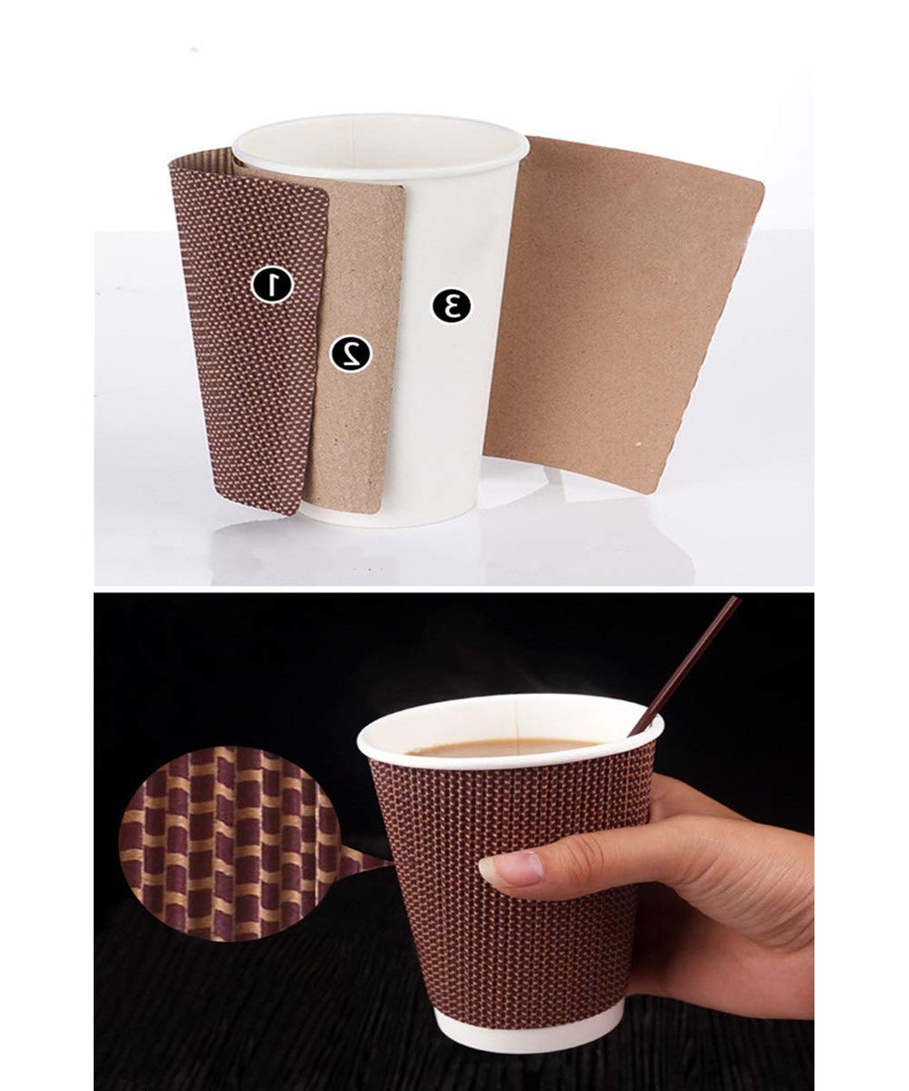 Buy CHAYA Drinking glass—50 disposable coffee cup insulation spiral