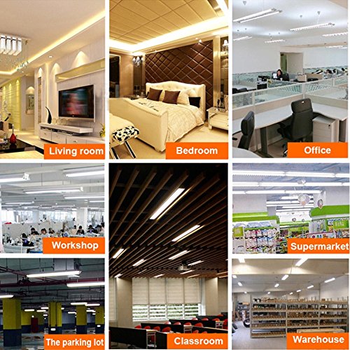 JOMITOP LED Light Tube, 45W, Replacement 100W Fluorescent Lamp Shop Lights, 8FT, T8 Single Pin FA8 Base, Dual-Ended Power, Cold White 6000K, 4500LM, Frosted Cover, AC 85-265V - 25 Pack
