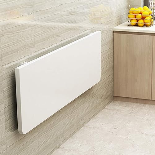 Mesa plegable montada en la pared con hojas plegables para espacios pequeños, escritorio, oficina, hogar, cocina, mesa de comedor, escritorio de