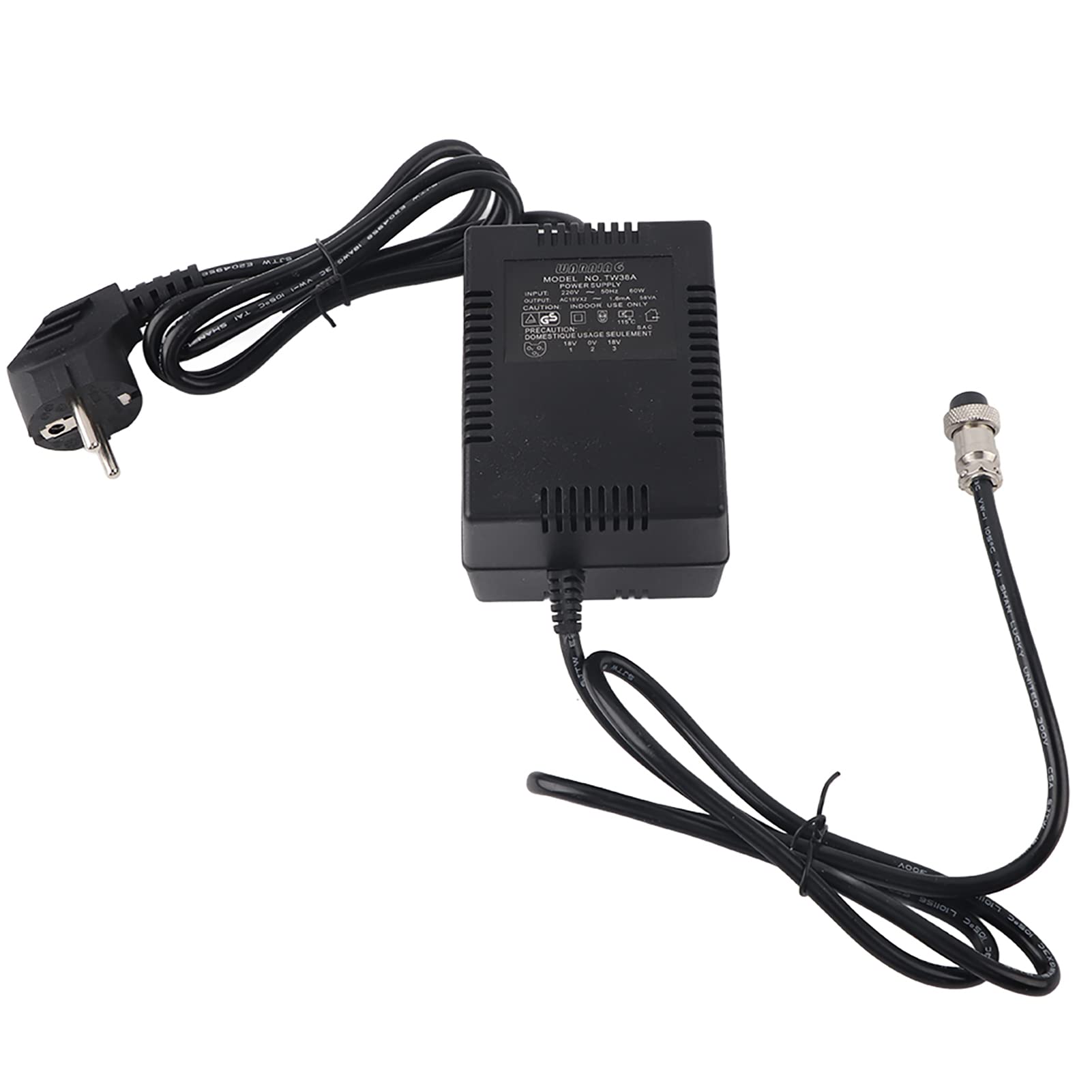 Fuente Alimentación 18V 1.6A Adaptador para Mesa Mezcladora de Audio Profesional Consola de Mezclas Sonido Estudio