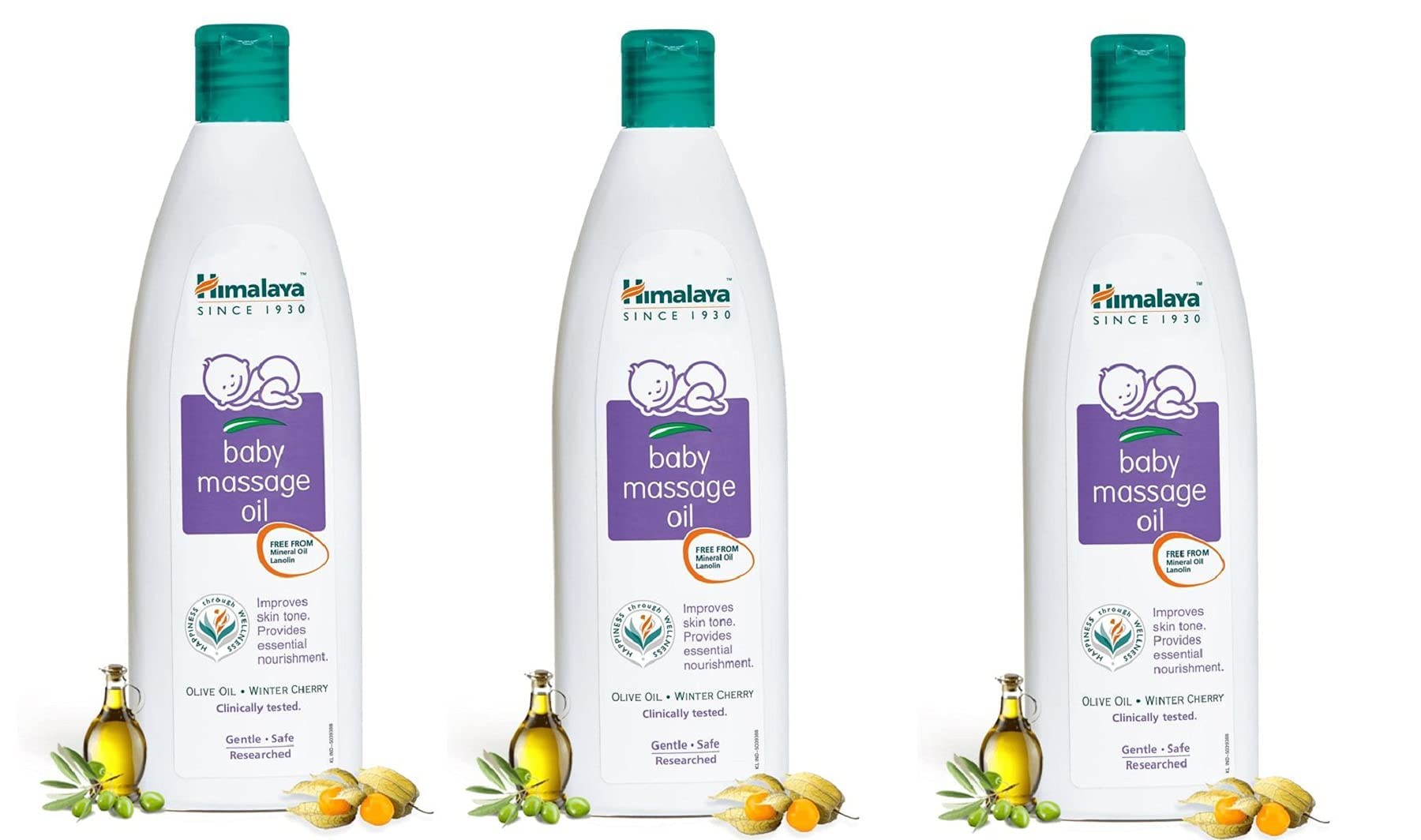 Himalaya Baby Massage Oil Free From Mineral Oil Lanolin 50 Ml (Pack Of 3)-image-15