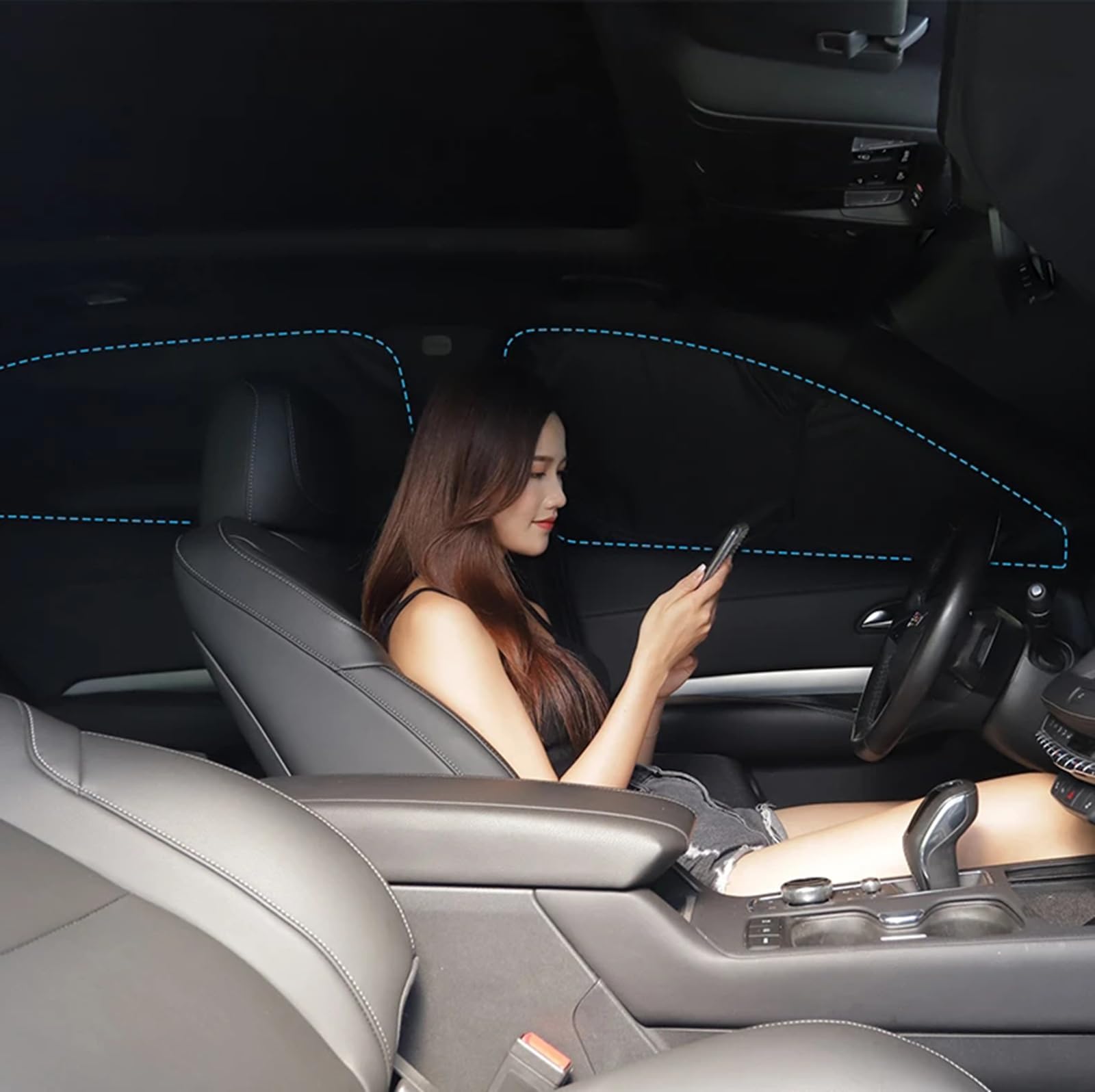 Tendine Parasole Auto Personalizzato per Mazda 2 Ⅲ Sedan (DJ) 2014 2015 2016 2017 2018 2019-2022, Protezione UV e Privacy Tende Magnetica Finestrin Anti Zanzara,5 Pieces