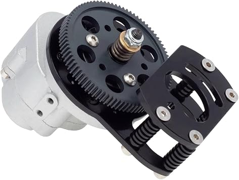 RC Transmission Gear Box Compatible with RC4WD D90 II D110 for Gelande Metal R3 Single Speed Transmission Gearbox with Motor Gear Mount 1/10 RC Crawler Car