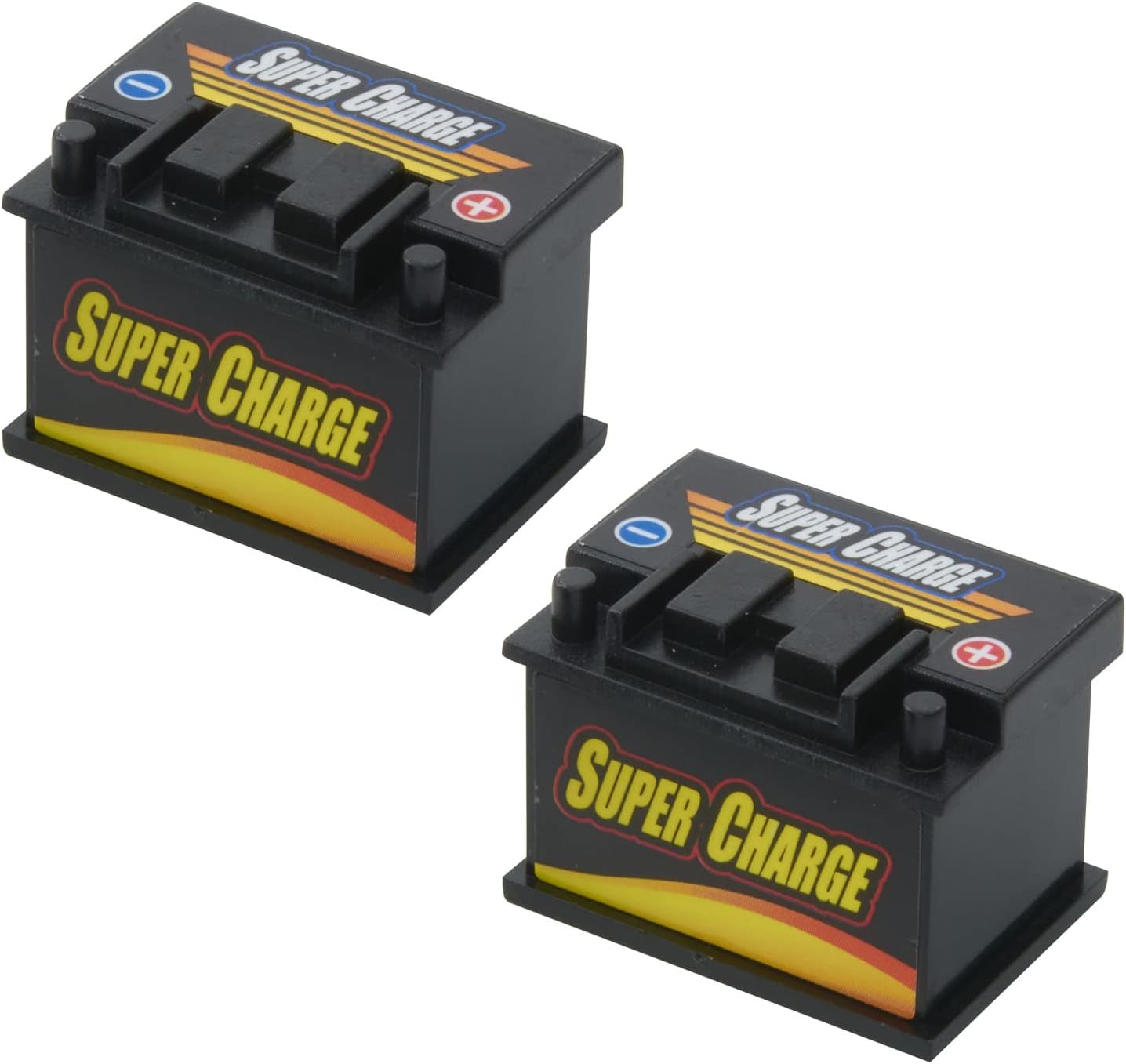 2Pcs 1/10 Simulation Mini Car Battery Charge Decoration Accessory Compatible with Traxxas，Tamiya， Axial， SCX10 RC4WD RC Truck