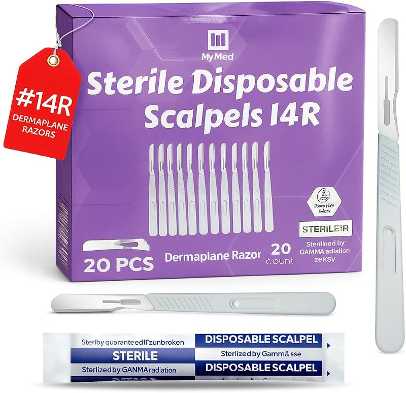 MyMed 14R Lâminas para dermaplaning, pacote com 20