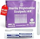 MyMed Disposable 14R Dermaplane Scalpels, Dermaplaning Razors - Pack of 20 Dermaplane Razor for Women Face, Women's Disposable Shaving Razors