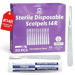 MyMed Disposable 14R Dermaplane Scalpels Dermaplaning Razors - Pack of 20 Dermaplane Razor for Women Face Womens Disposable